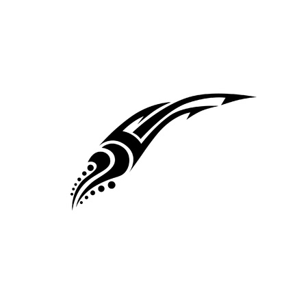 Tribal designs. Tribal tattoos. Art tribal tattoo. Vector sketch of a tattoo.のイラスト素材