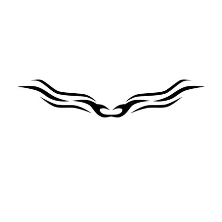 Tribal designs. Tribal tattoos. Art tribal tattoo. Vector sketch of a tattoo.のイラスト素材