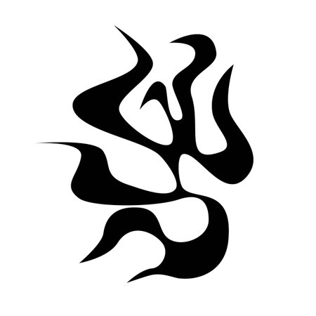 Tribal designs. Tribal tattoos. Art tribal tattoo. Vector sketch of a tattoo.のイラスト素材