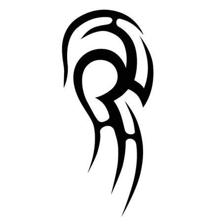 Sketched Vector sketch of a tattoo. Idea for design.のイラスト素材