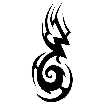 Tattoo tribal vector designs. Tribal tattoos. Art tribal tattoo. Vector sketch of a tattoo. Idea for design.のイラスト素材