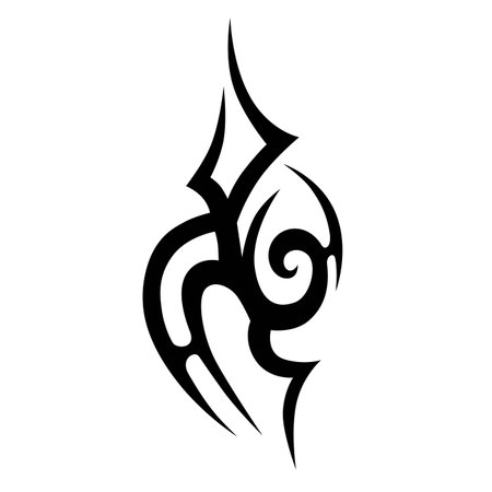 Tattoo tribal vector designs. Tribal tattoos. Art tribal tattoo. Vector sketch of a tattoo. Idea for design.のイラスト素材
