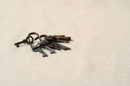 images of the many small keys on a bunch of heart-shaped