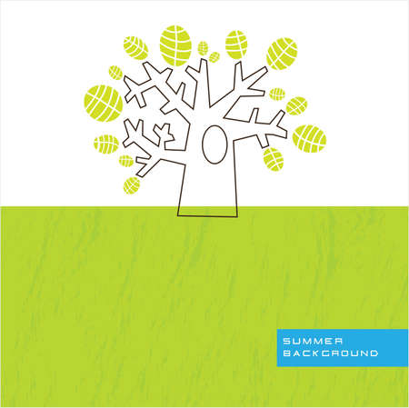  a silhouette image of a large treeのイラスト素材