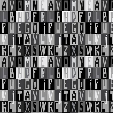 Seamless texture of pads with letters for paper, wallpaper and packagingのイラスト素材