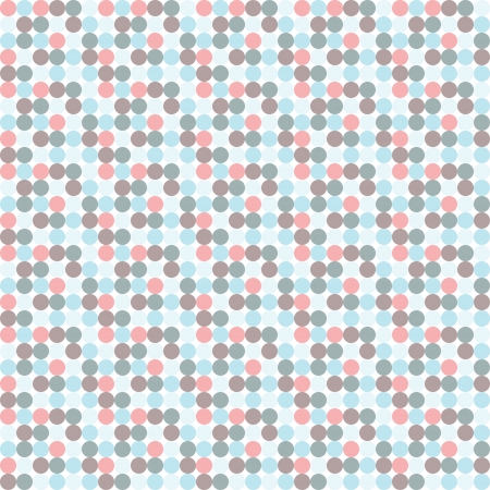 Aged and worn paper with polka dots.のイラスト素材