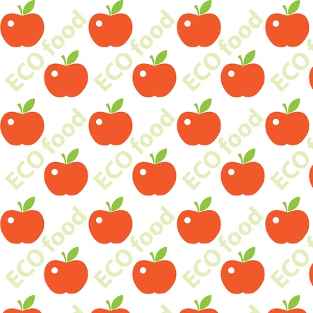 Seamless cute bright colorful apple pattern のイラスト素材