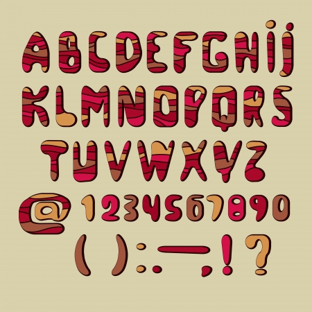 Font design  のイラスト素材