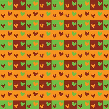 Seamless pattern with valentine hearts, sketch drawing for designのイラスト素材