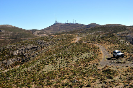 Off road in the mountainの写真素材