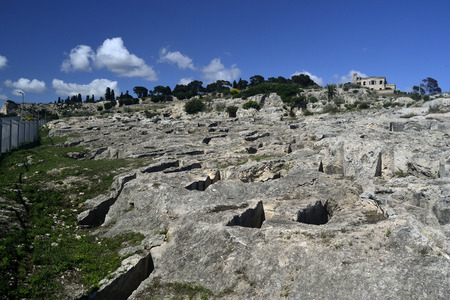 Punic necropolis of Tuvixedduの写真素材