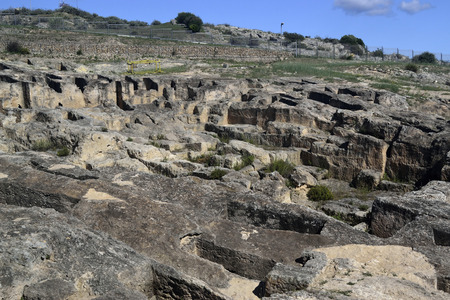 Punic necropolis of Tuvixedduの写真素材