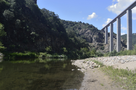 Arredelusu pool in the Flumendosa riverの写真素材
