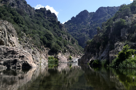 Arredelusu pool in the Flumendosa riverの写真素材
