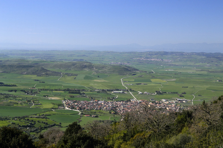 Panorama of Marmilla from Giaraの写真素材