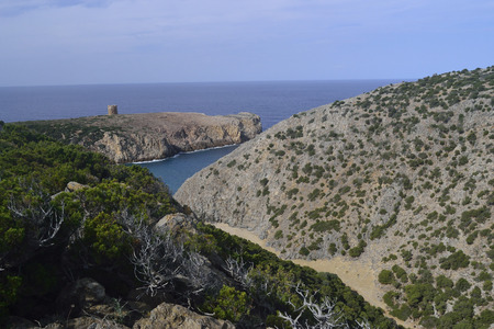 Bay of Cala Domesticaの写真素材