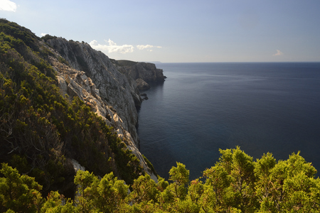 The coast of Planu Sartuの写真素材