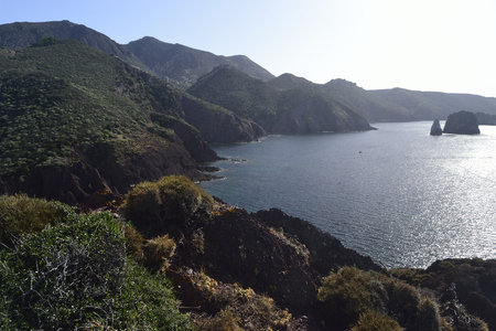 The coast of Nebidaの写真素材