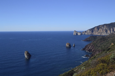 The coast of Nebidaの写真素材