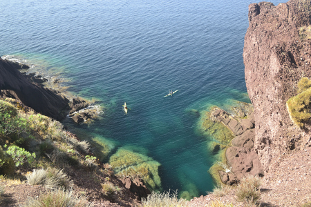 The coast of nebidaの写真素材