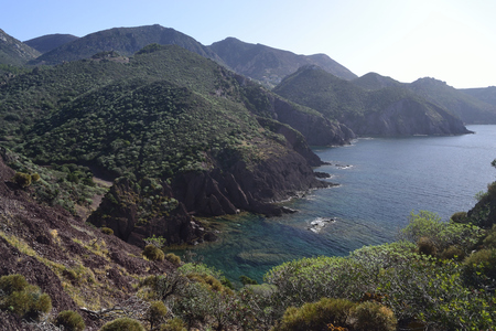 The coast of Nebidaの写真素材