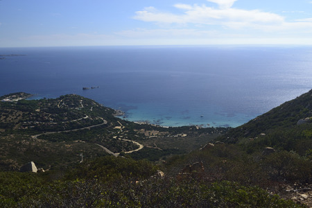 View of Porto Sa Ruxiの写真素材