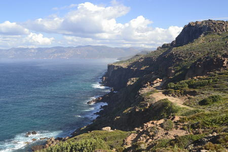 Coast of Capo Altanoの写真素材