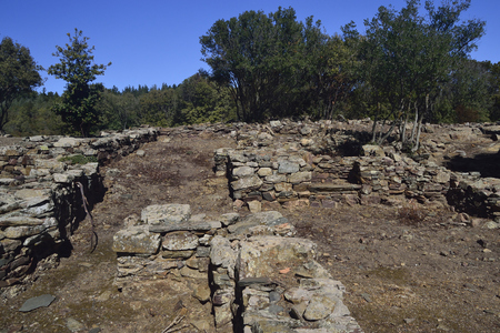 Ancient ruin of Cea Romanaの写真素材