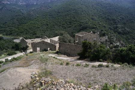 Abandoned mine of Baccu Locciの写真素材