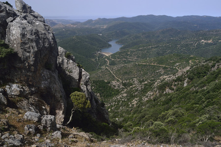 View of Corsi lake from Marganaiの写真素材