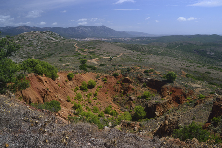 Abandoned mine of Monte San Giovanniの写真素材