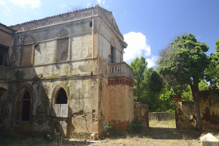 Abandoned mining village Asproniの写真素材
