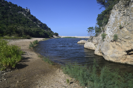 Pond of Cala Sisineの写真素材