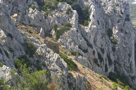Abandoned mine of Monte San Giovanniの写真素材