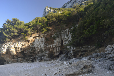 Beach of Cala Sisineの写真素材
