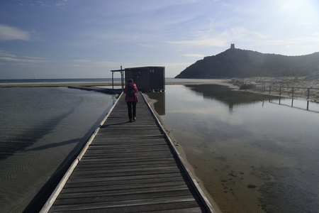 Beach of Porto Giuncoの写真素材