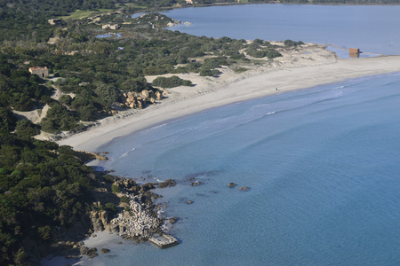 Beach of Porto Giuncoの写真素材