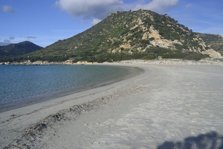 Beach of Punta Molentisの写真素材
