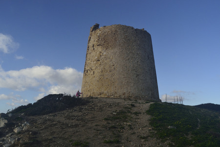 Tower of Capo Malfatanoの写真素材