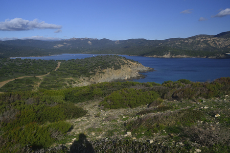 Coast of Capo Malfatanoの写真素材