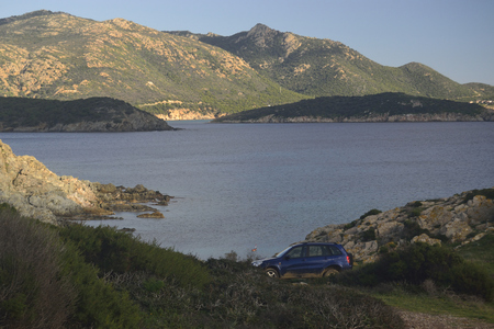 Coast of Capo Malfatanoの写真素材