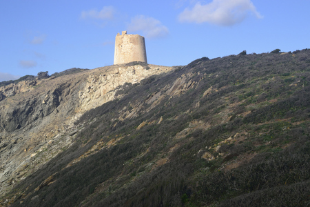 Tower of Capo Malfatanoの写真素材