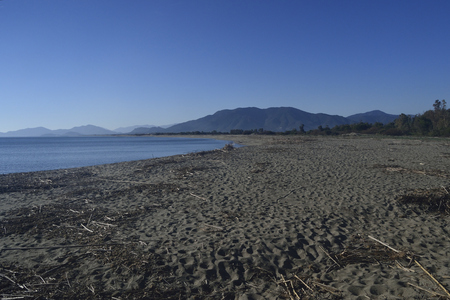 Beach of Porto Coralloの写真素材