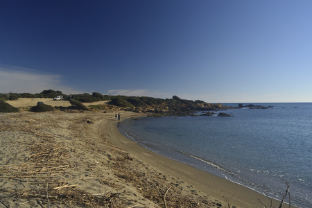 Beach of Porto Coralloの写真素材