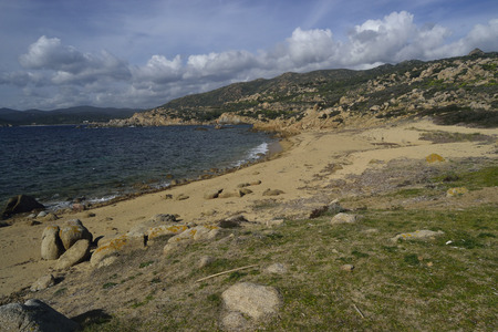 Beach of Punta Calarzaの写真素材