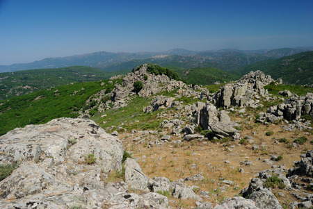 Panorama from Monte Eccasの写真素材