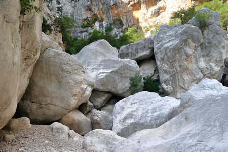 View of Gorropu canyonの写真素材