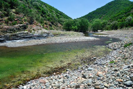 View of rio Ollastuの写真素材
