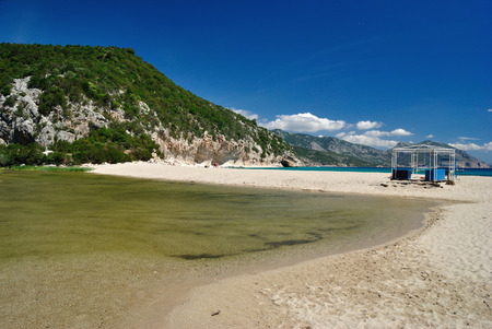 Beach of Cala Lunaの写真素材