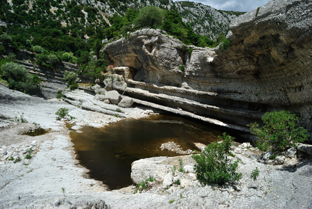 View of Rio Flumineddu near Gorropuの写真素材